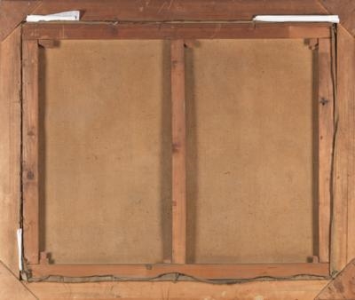 Artwork by Max Roeder, "Zypressen am Meer, Made of oil on canvas