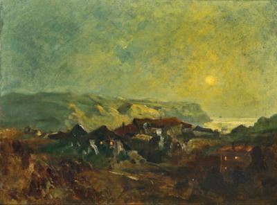 Abend an der Küste by Othmar Brioschi, (18)82