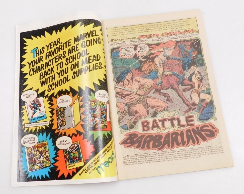 Marvel Comics | Marvel comics. Marvel feature presents Red Sonja Issue ...