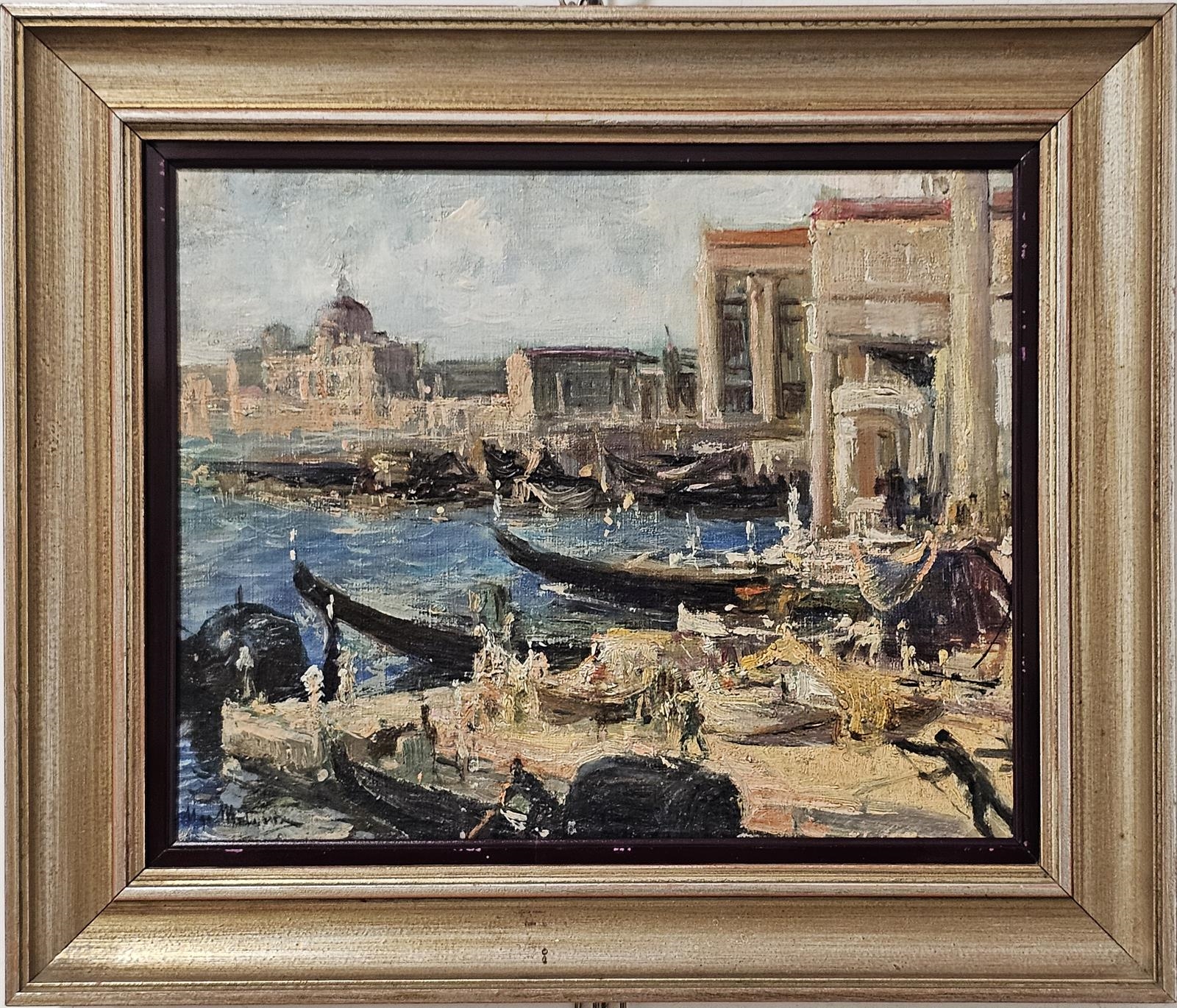 Artwork by Ugo Matania, Venezia, Made of oil on canvas