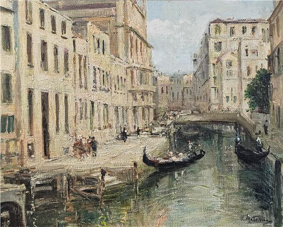 Canale Veneziano by Ugo Matania