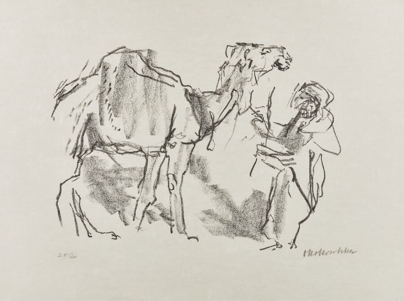 The Camel Merchant, Marrakech. 1965 - Oskar Kokoschka