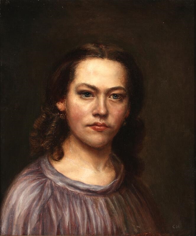 Portrait of a young woman - Carl Christian Constantin Hansen