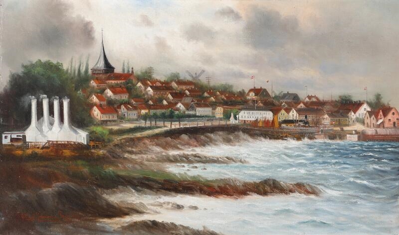 Scenery from Svaneke, Bornholm - Alfred Jensen