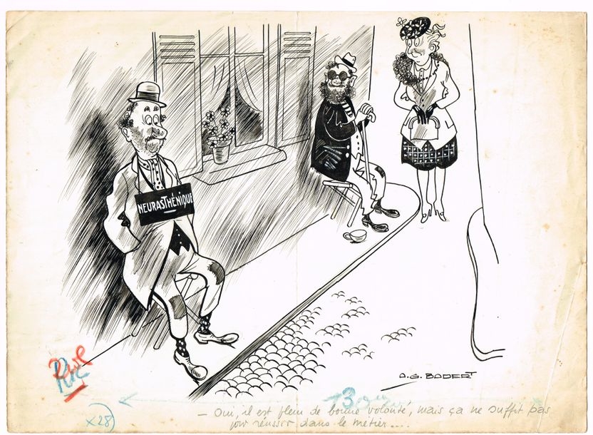 Albert-Georges Badert | / Original drawing signed | MutualArt
