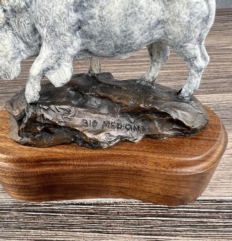 Joe Halko Joe Halko Big Medicine Montana Buffalo Bronze (1976