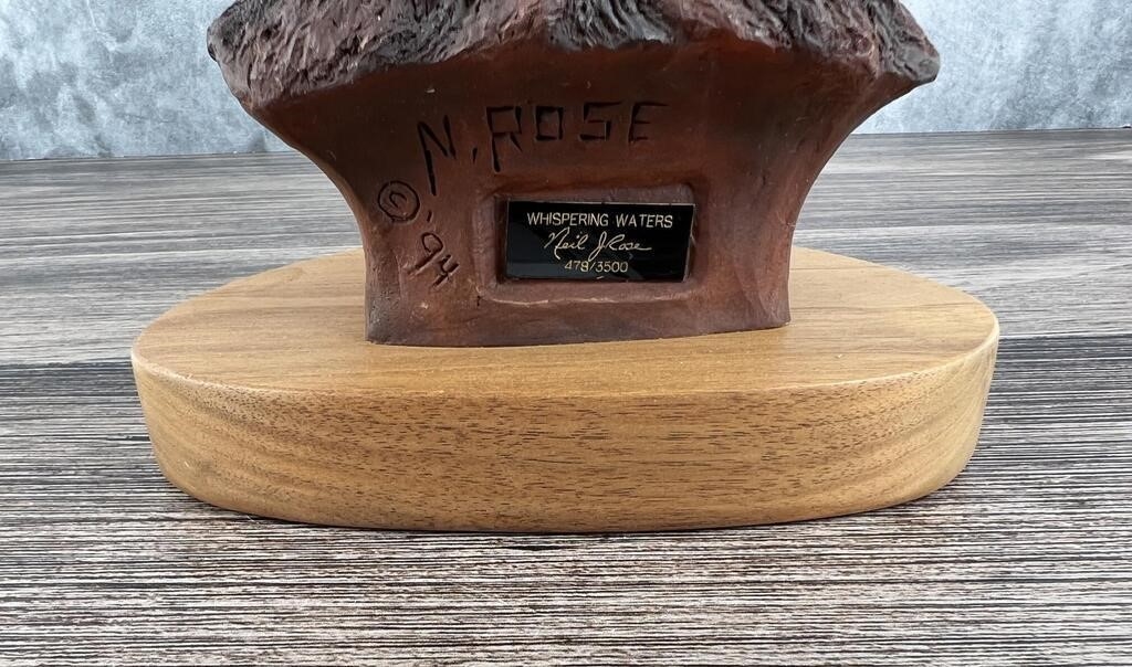 Neil J. Rose | Neil Rose Whispering Waters Indian Bust | MutualArt