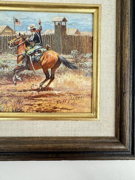 Russ Vickers Russ Vickers Oil On Board Cowboy Painting 1970 MutualArt