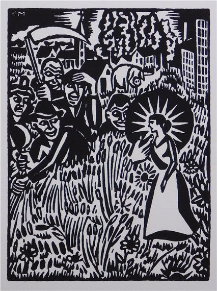 Frans Masereel Nude á la fenetre (1920