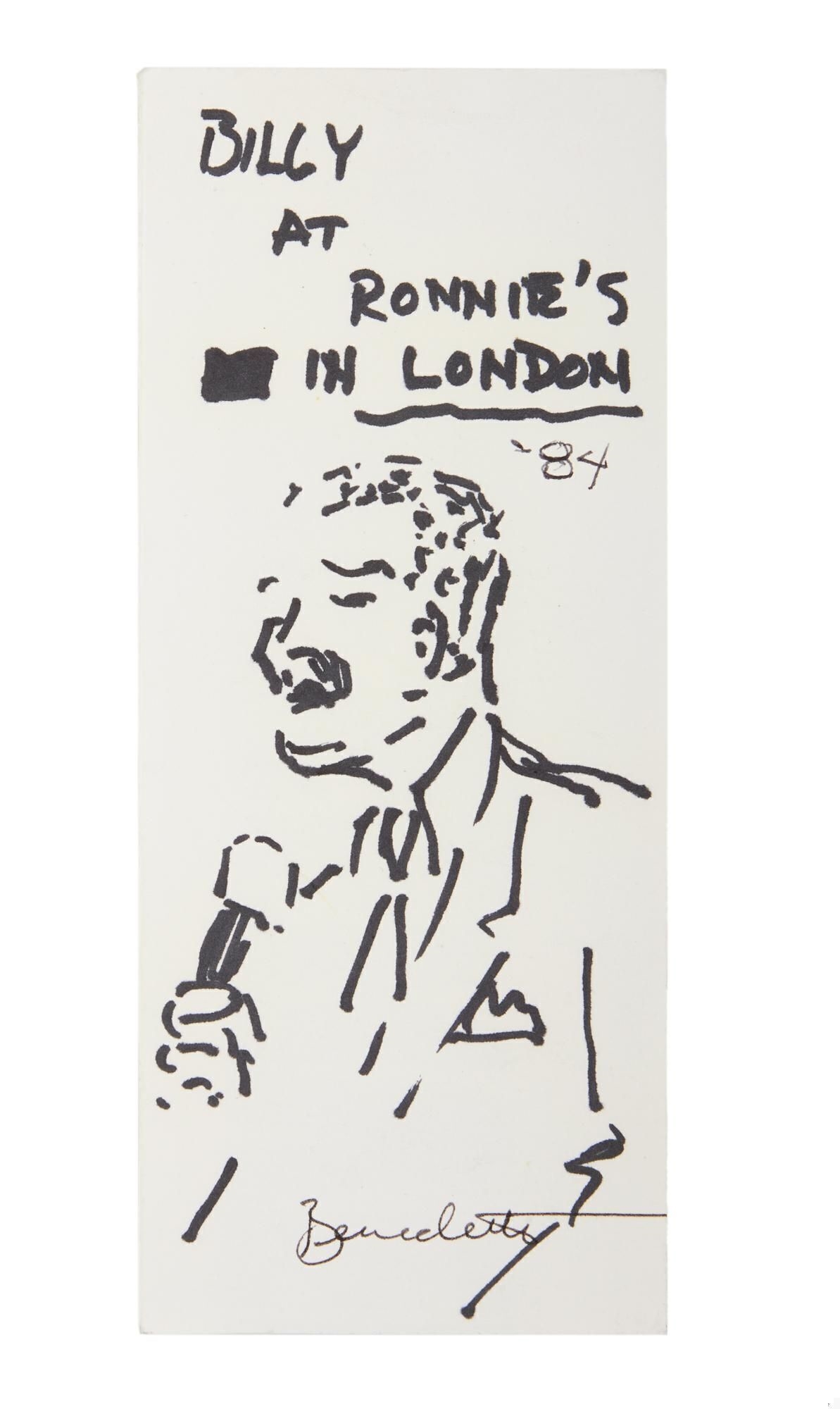 Tony Bennett | Tony Bennett | Original Billy Eckstine Sketch | MutualArt