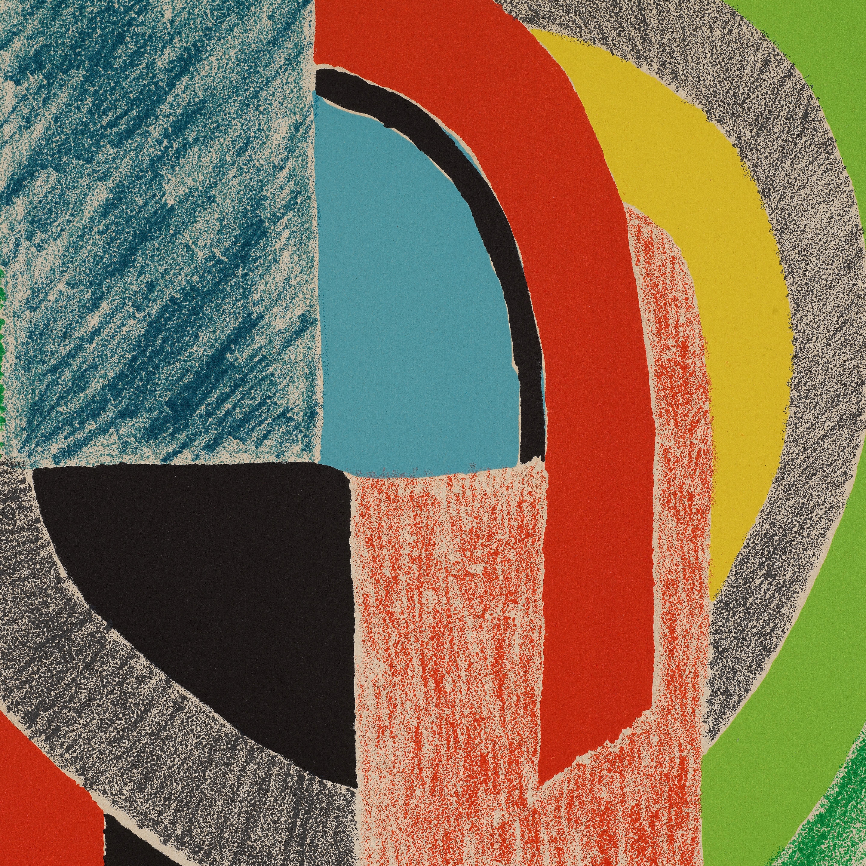 Artwork by Sonia Delaunay, Rythme couleur, circa 1967, Made of colour lithograph