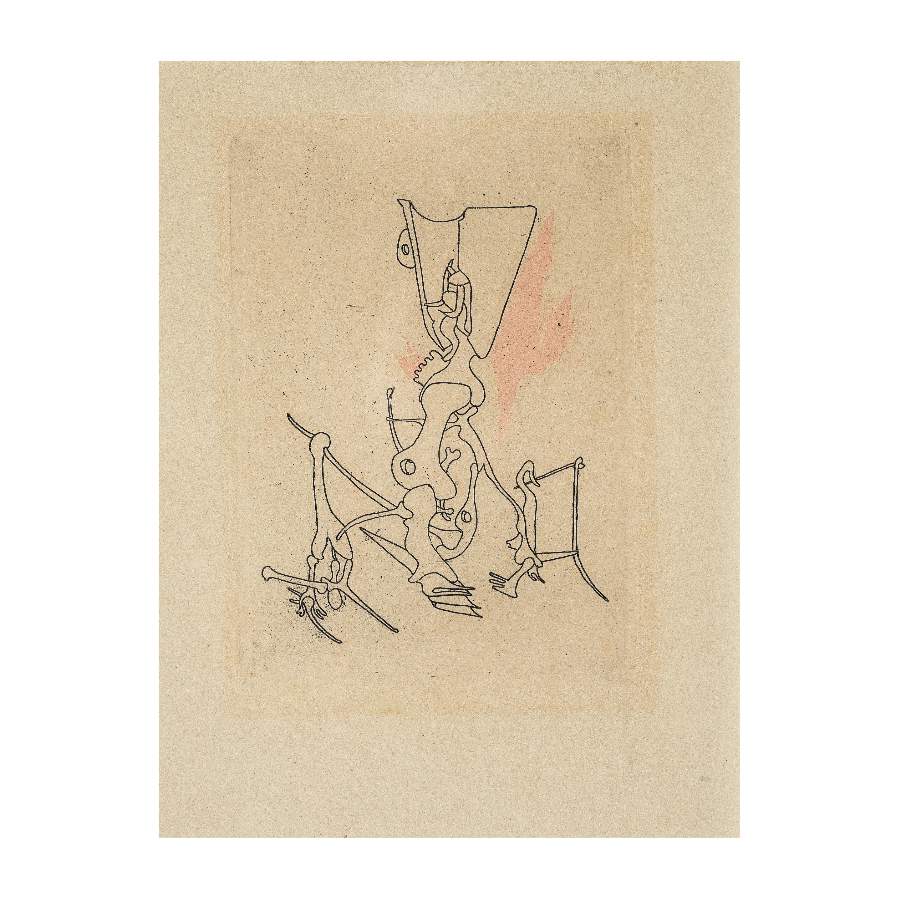 L'Antitête, illustration pour Tristan Tzara, 1949 - Yves Tanguy
