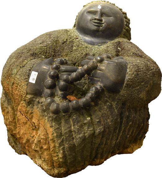 Making a necklace by Colleen Madamombe, avril 1998