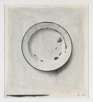 Artwork by Stephen Inggs, Enamel Plate, Made of painted silver gelatin on paper