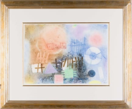 Artwork by Louis Maqhubela, Engedi II, Made of pastel on paper