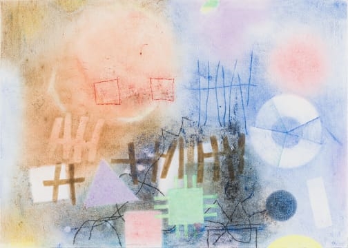 Artwork by Louis Maqhubela, Engedi II, Made of pastel on paper