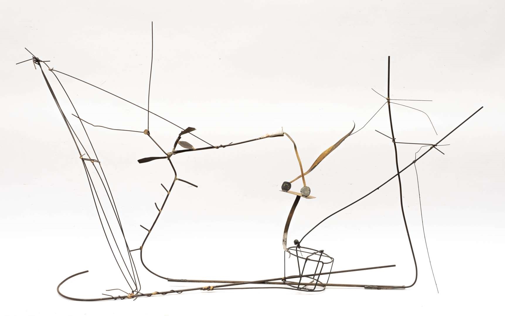 Artwork by Auke de Vries, Untitled, Made of metal