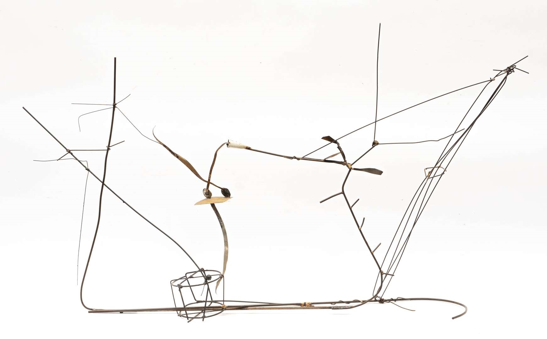 Artwork by Auke de Vries, Untitled, Made of metal