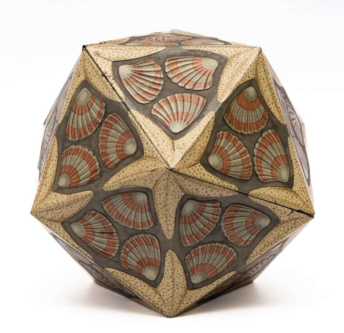 Artwork by Maurits Cornelis Escher, Icosaëder (Icosahedron, Made of tin