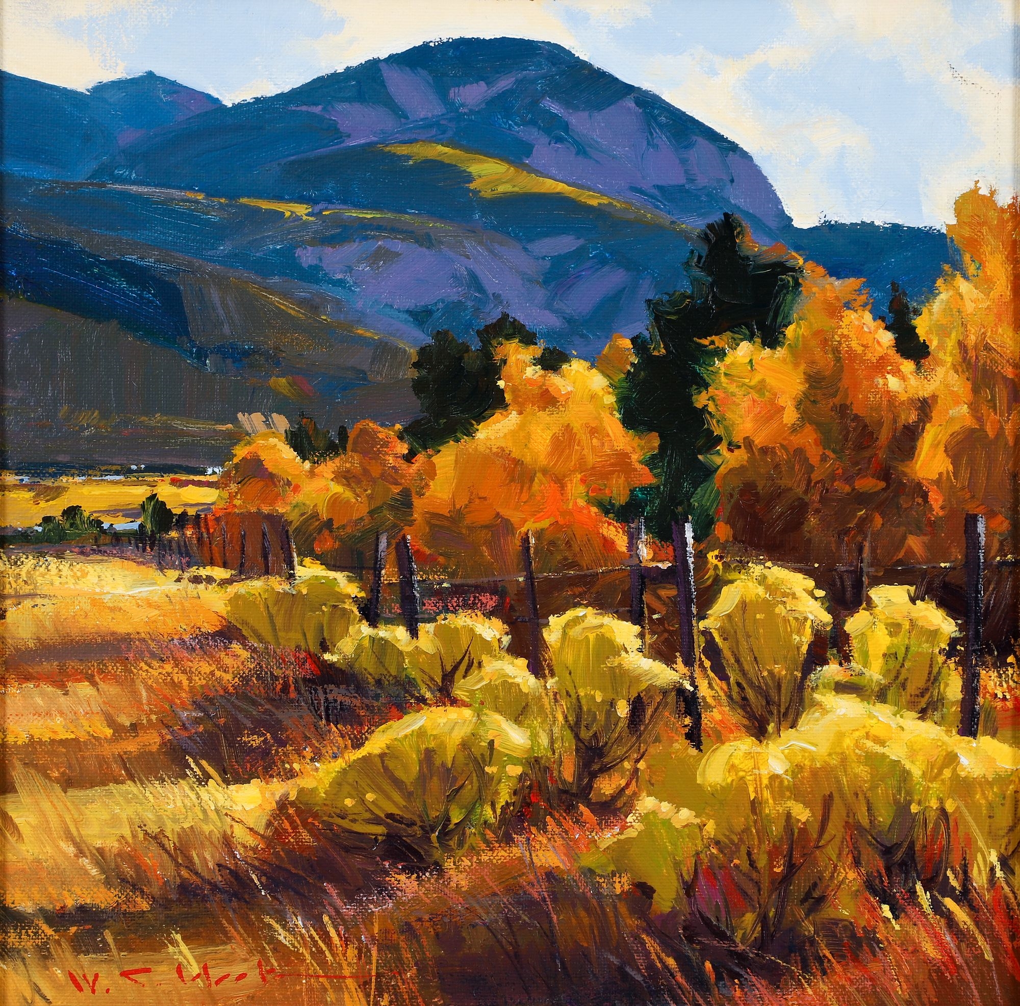 William Cather Hook | William Cather Hook Mountain Shadows Acrylic on ...