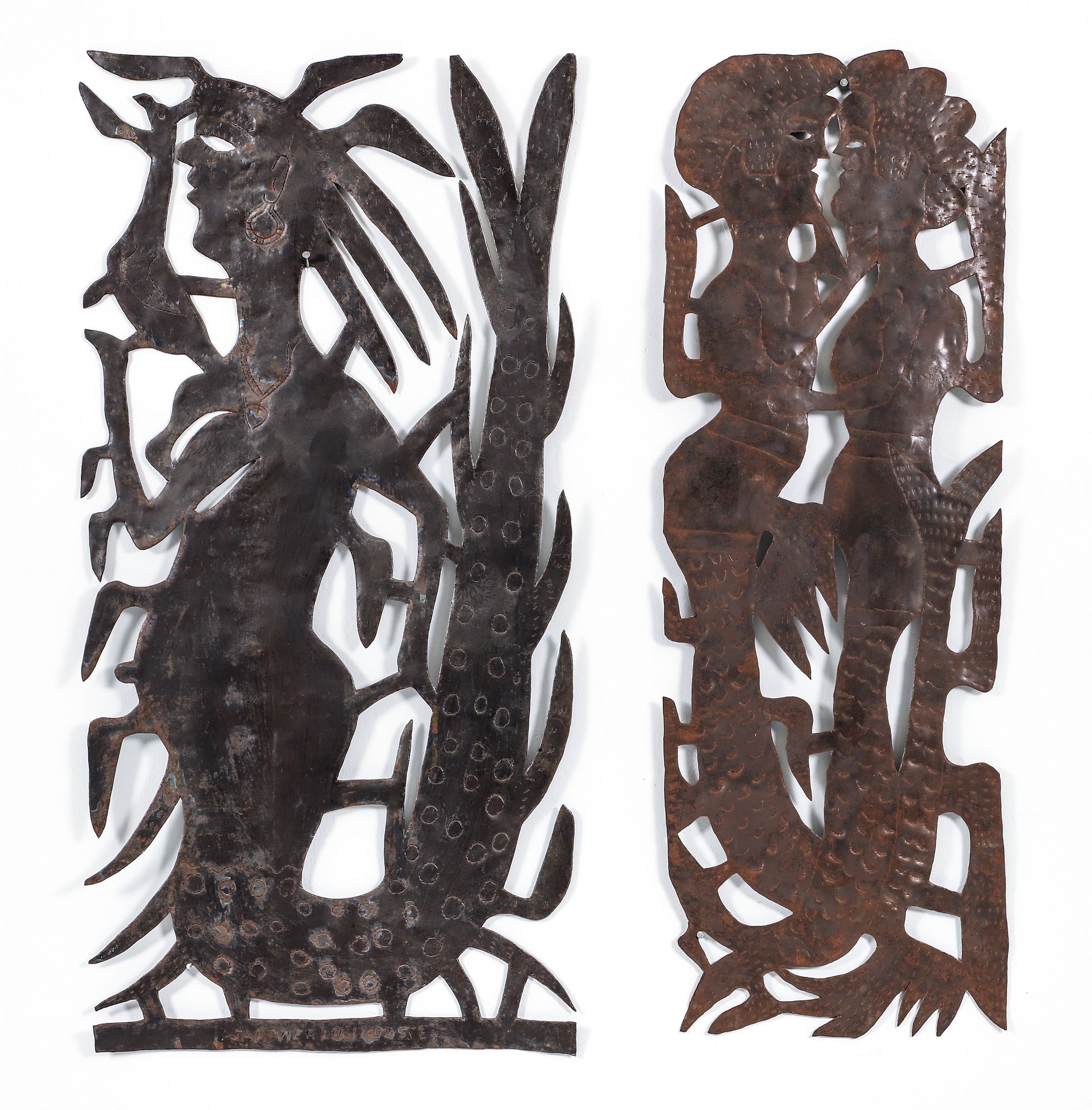 Janvier Louis Juste | Pair of Janvier Louis-Juste Steel Oil Drum ...