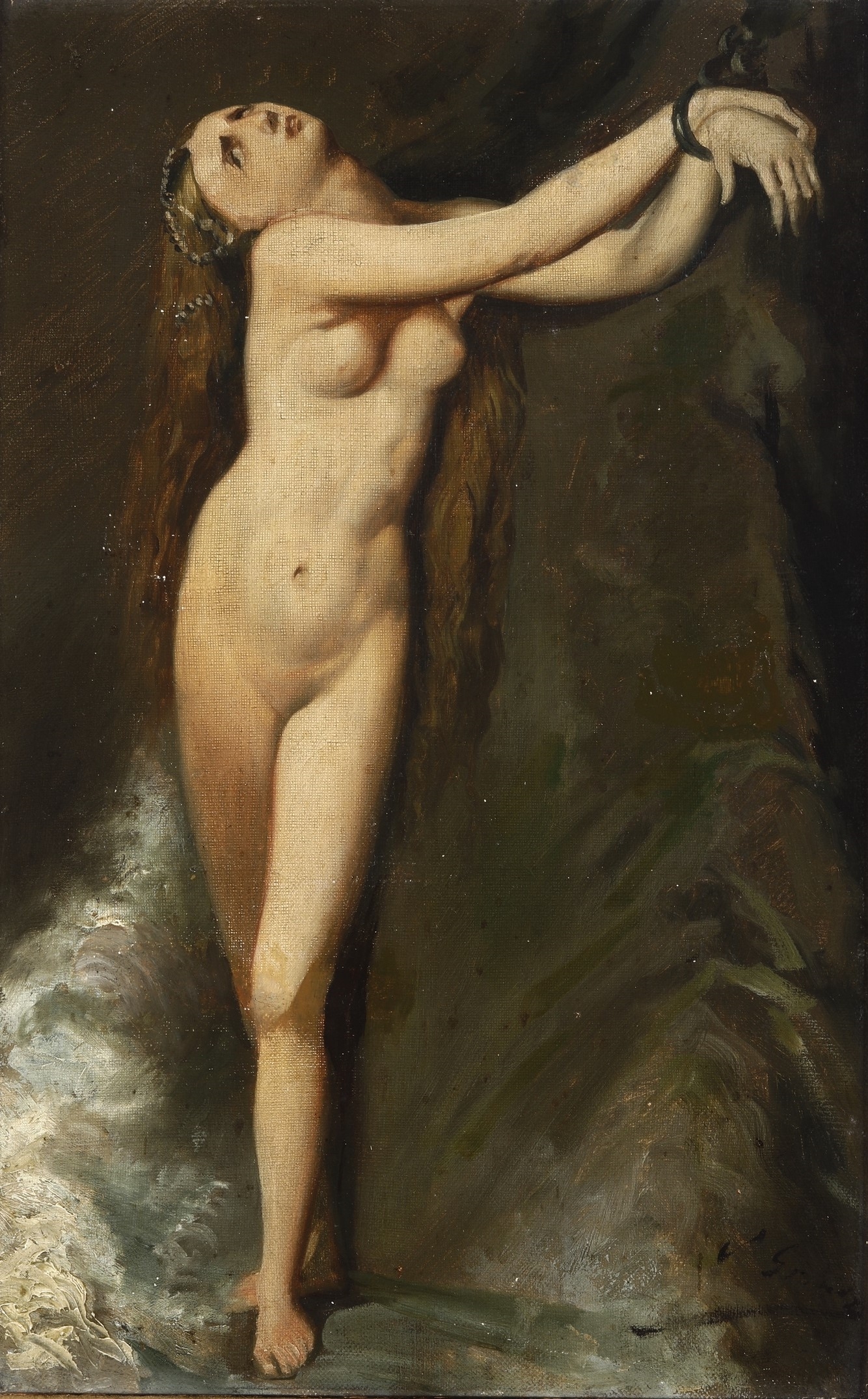 XIX secolo) Studio per Angelica - Jean-Auguste-Dominique Ingres