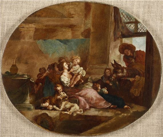 La famiglia felice by Jean-Honoré Fragonard