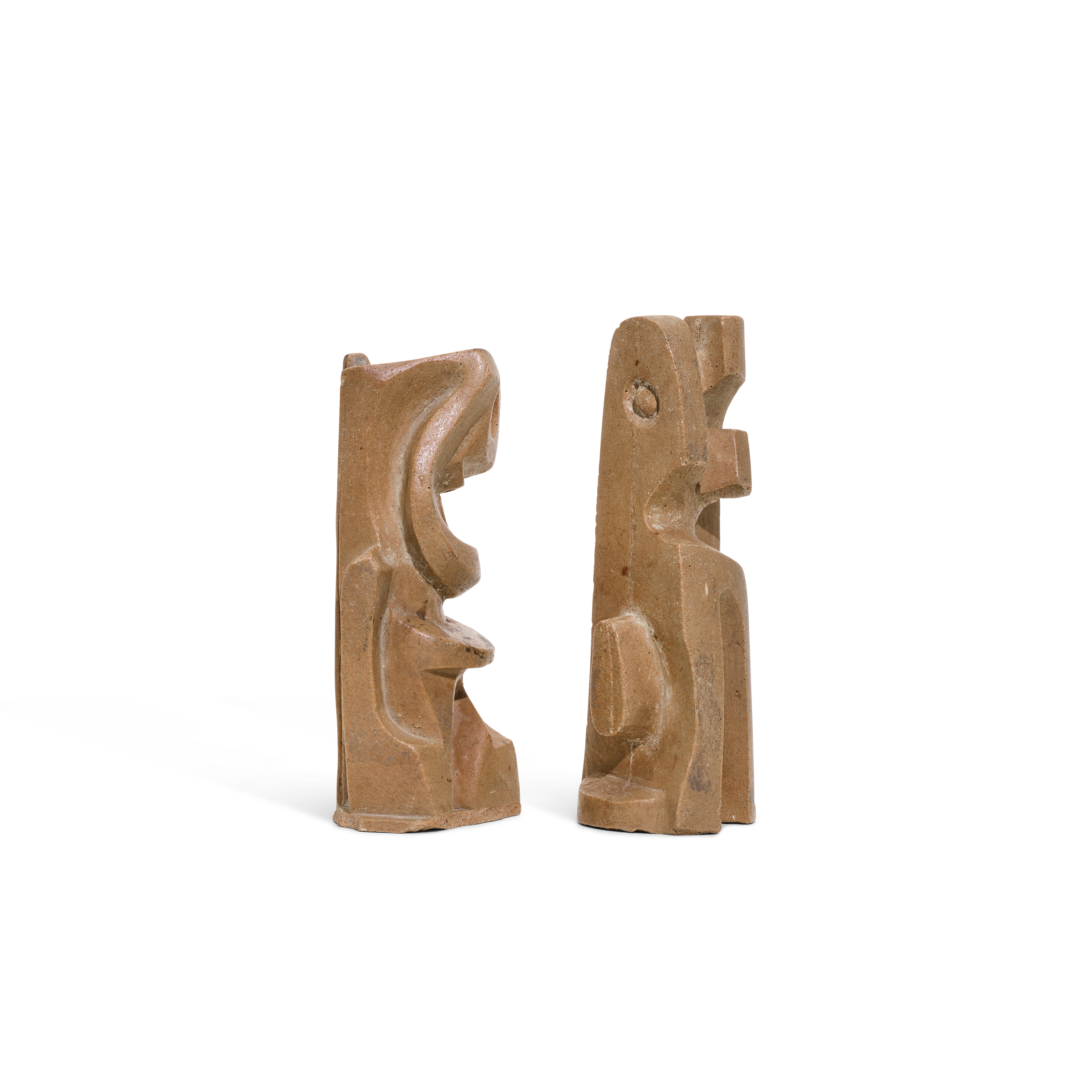 Aref el Rayess | Untitled (Two clay sculptures | MutualArt