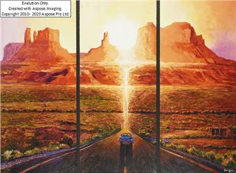 Bob Dylan | Sunset, Monument Valley (2022) | MutualArt