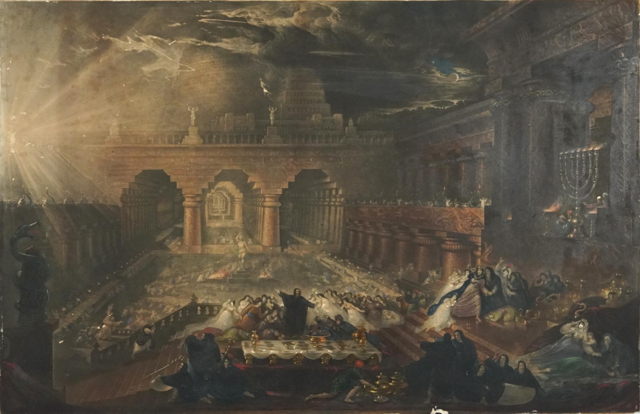 John Martin | Belshazzar's Feast and The Fall of Nineveh (19th Century ...
