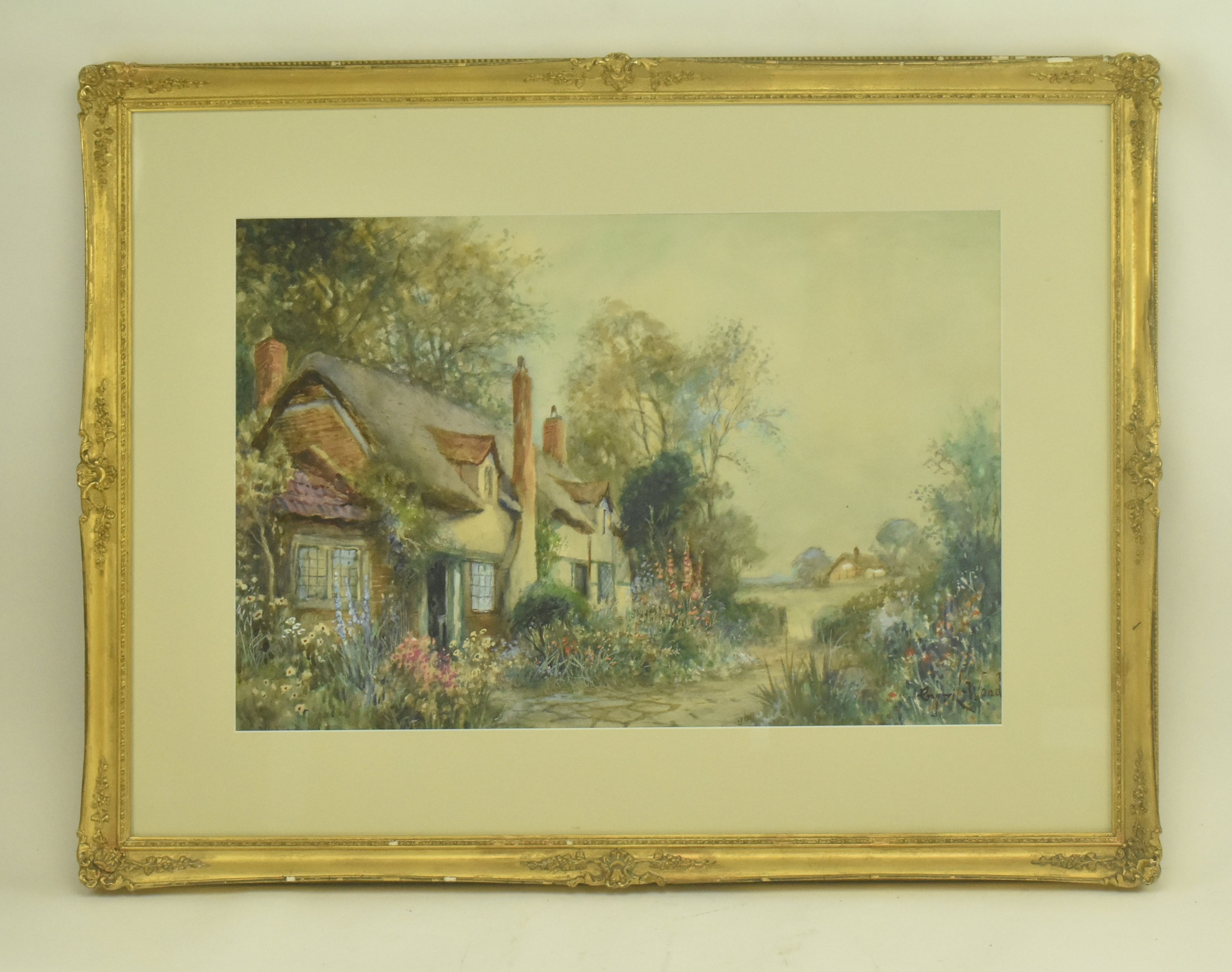 Cyril Wood | CYRIL WOOD - VICTORIAN COUNTRY WATERCOLOUR ON PAPER ...