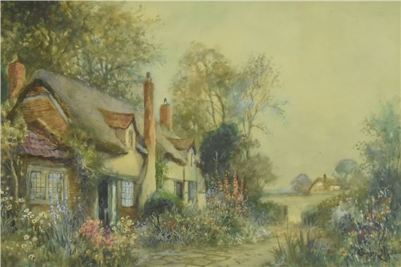 Cyril Wood | CYRIL WOOD - VICTORIAN COUNTRY WATERCOLOUR ON PAPER ...