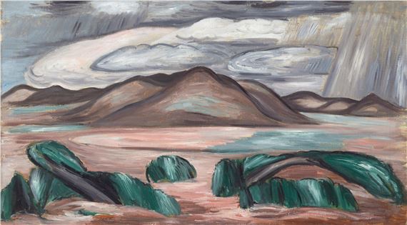 New Mexico Recollection No. 8 by Marsden Hartley, Painted in 1923