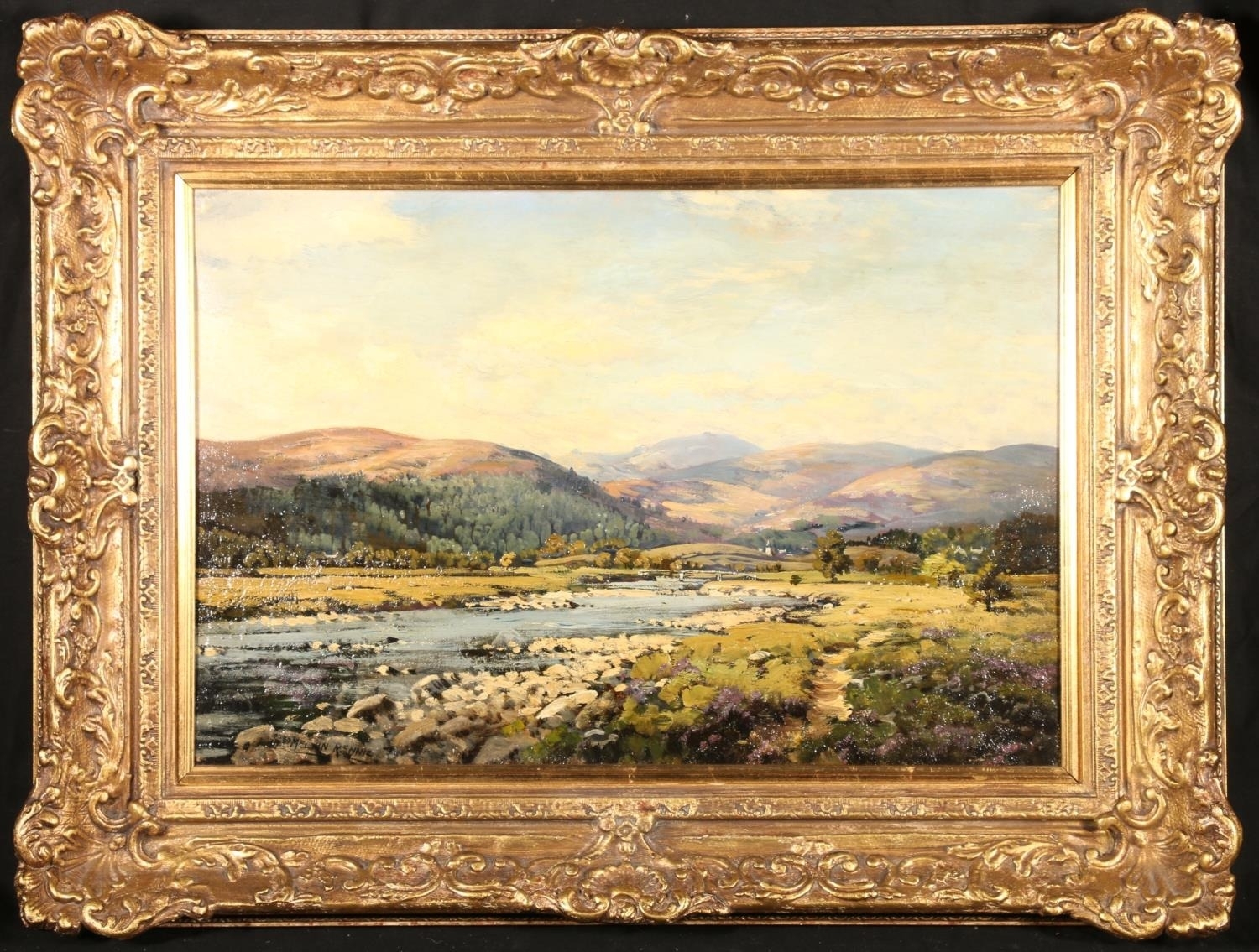 Melvin Rennie Ben Avon from Golf Course (Scottish Highlands Cairngorms) (1874) MutualArt