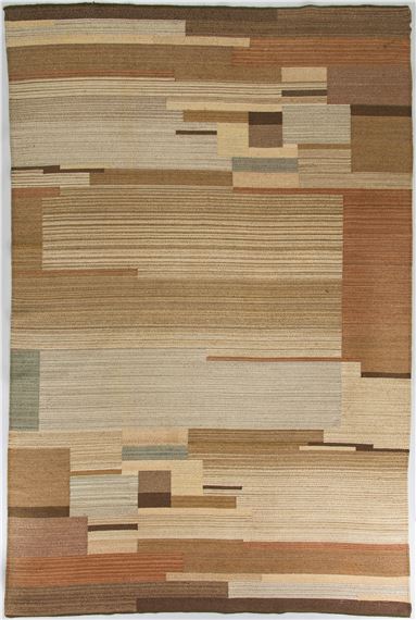 A 1930s flat weave carpet made probably by Mattokutomo Kiikka by Greta Skogster-Lehtinen, 1930s