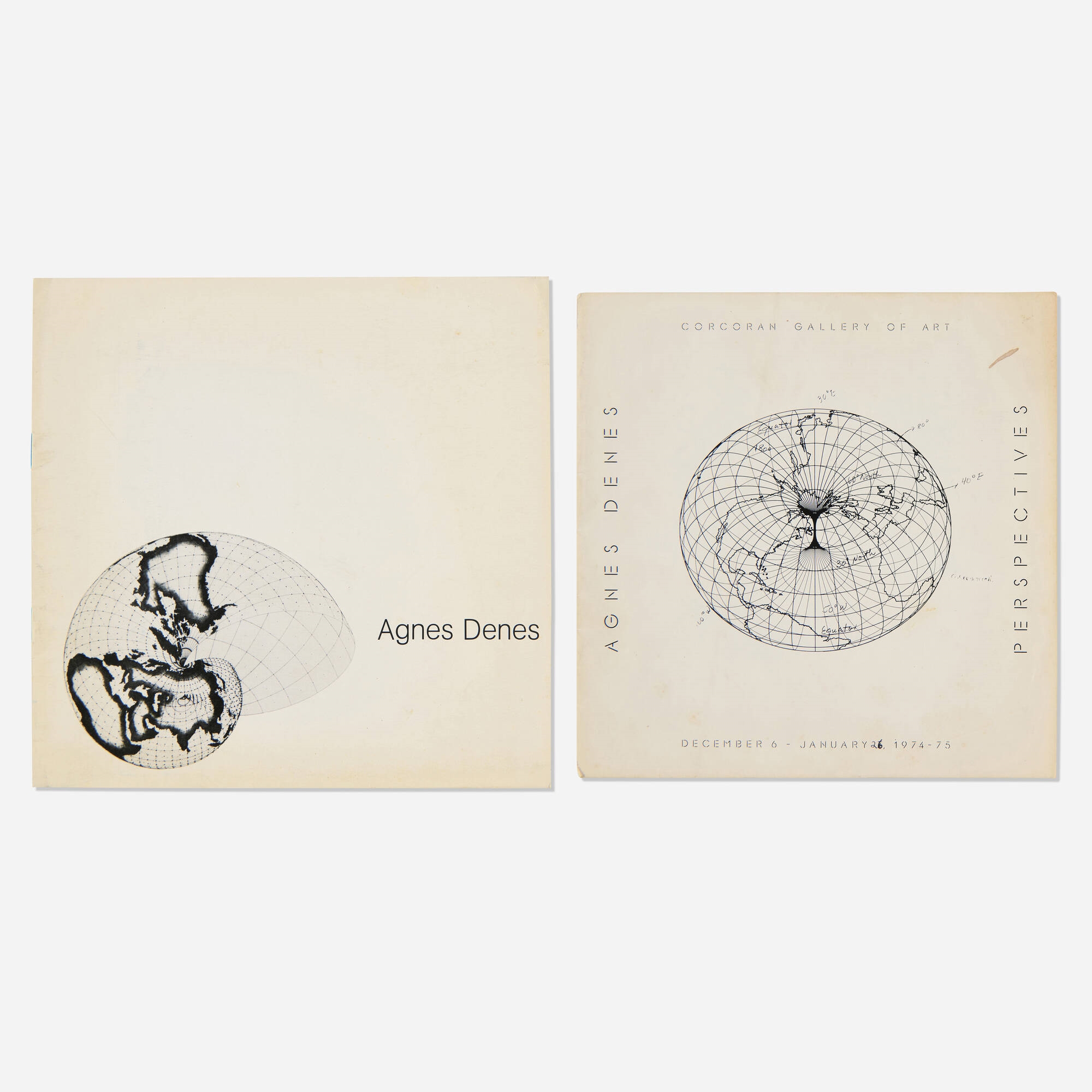 Agnes Denes exhibition catalogs, two - Agnes Denes