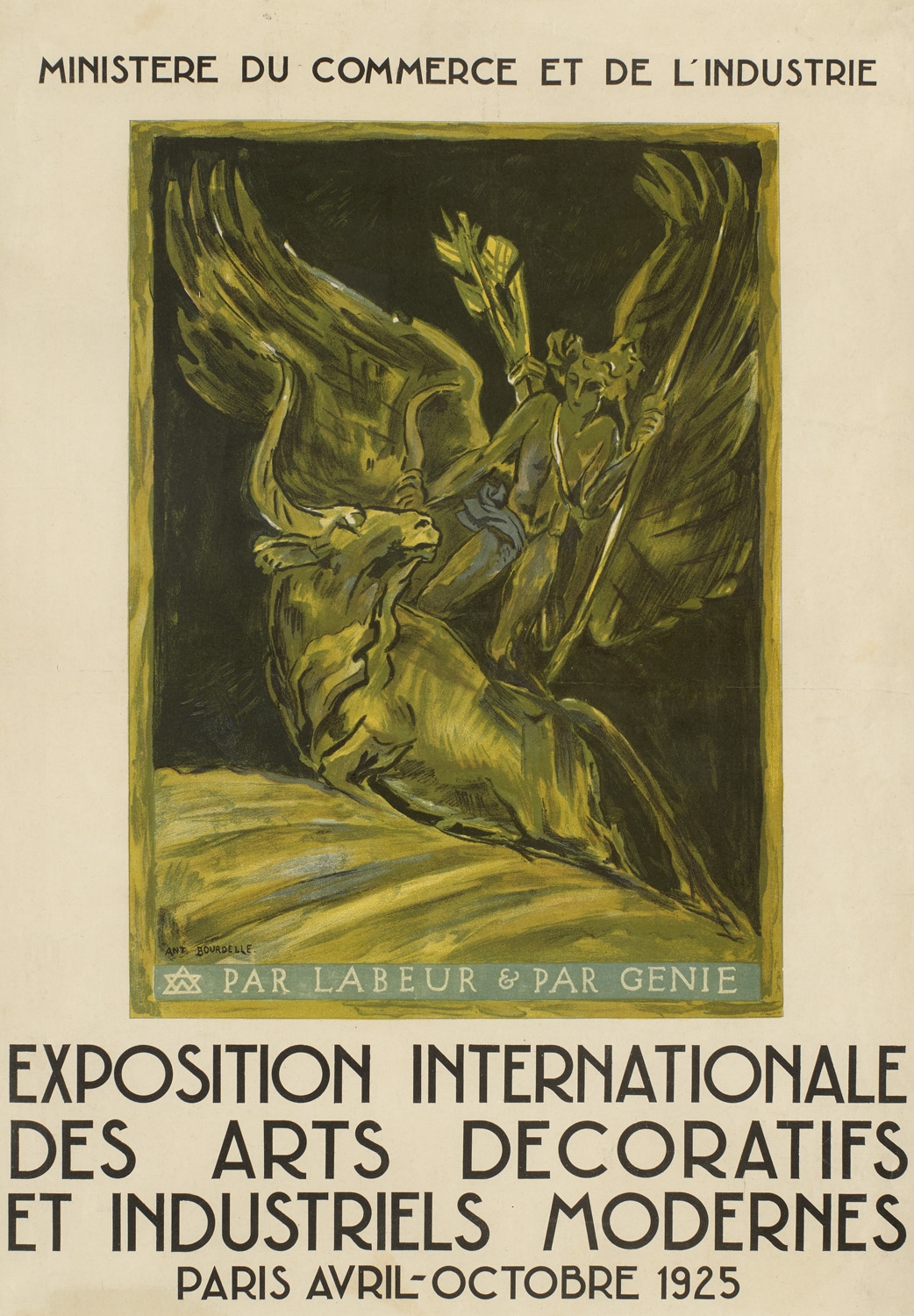 Exposition Internationale des Arts Décoratifs et Industriels Modernes - Émile-Antoine Bourdelle