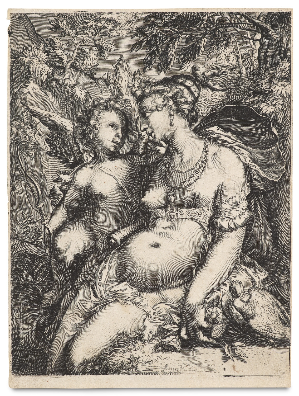 Venus und Amor - Hendrick Goltzius