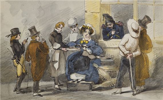 Genre-Szene by Henry Monnier, circa 1825