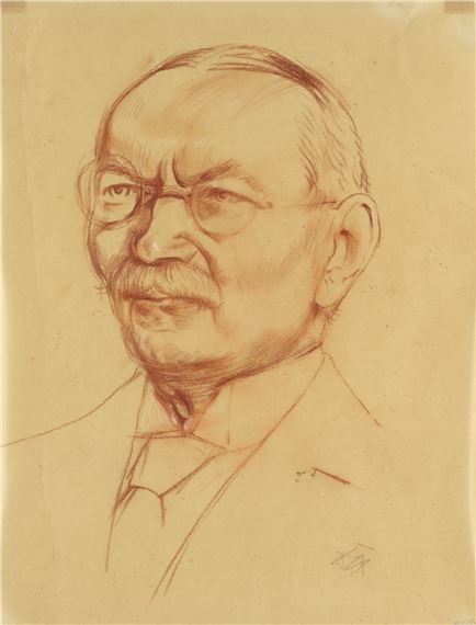 Portrait eines Mannes by Otto Dix, 1932