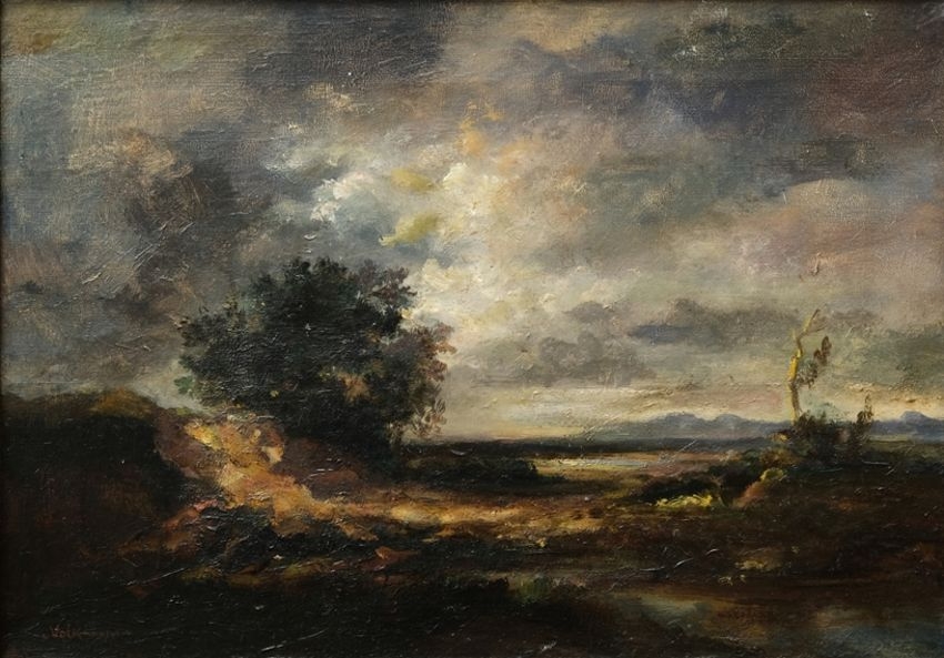 Stormy Landscape - Hans Richard von Volkmann