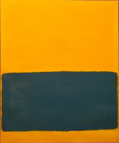 Untitled (Abstract Yellow and Blue) by Mark Rothko