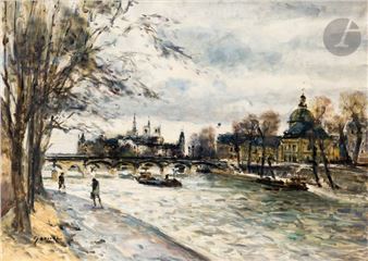 Paris, the Seine at the Pont des Arts - Gaston Sébire