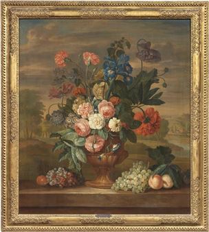 Natura morta con fiori e frutta - Jacobus Van Huysum