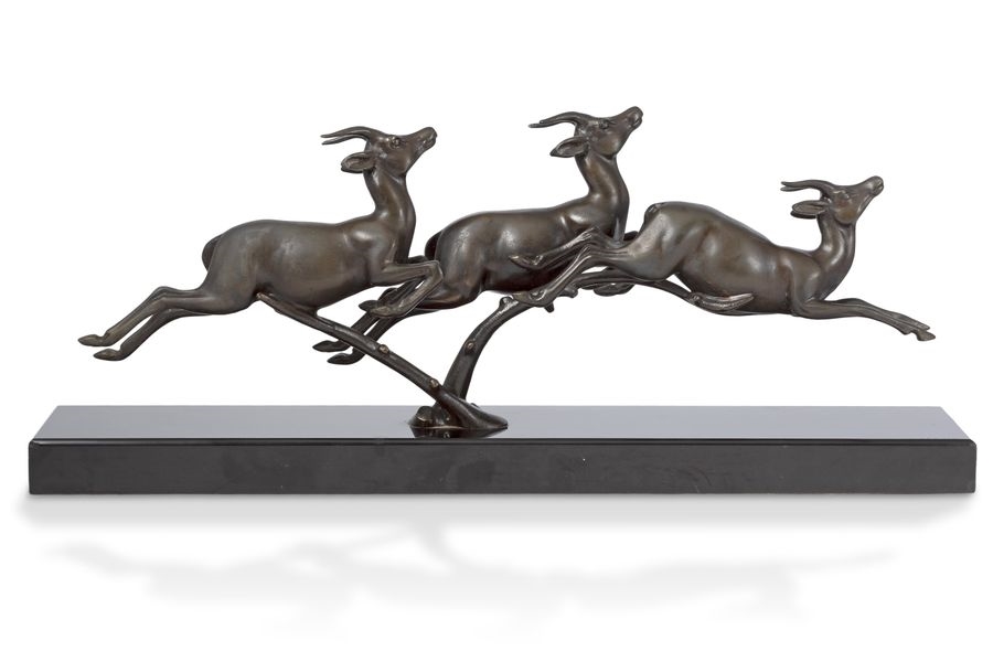 Gazelles at full gallop - Louis Carvin