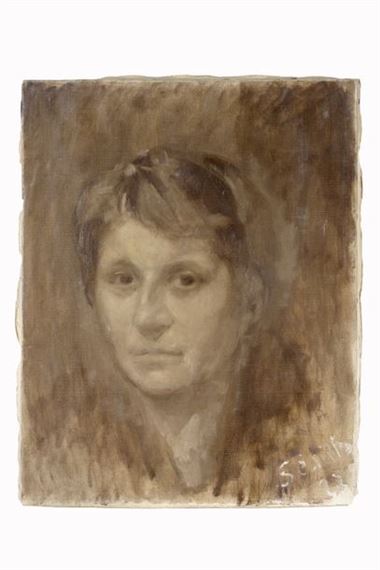 Head in the style of Eugène Carrière, 1927 by Andrée Seailles, [19]27