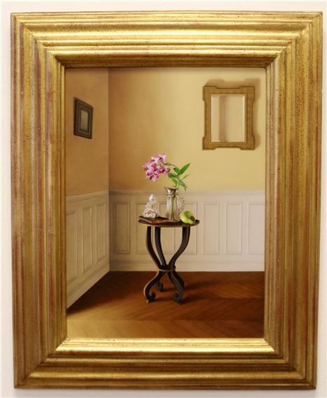 INTERIOR SCENE WITH OBJECTS ON TABLE by Jeremiah Stermer