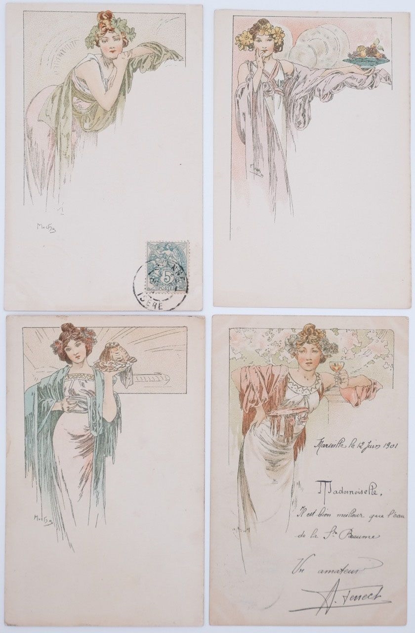 Alphonse Mucha | Dessin de menu | MutualArt