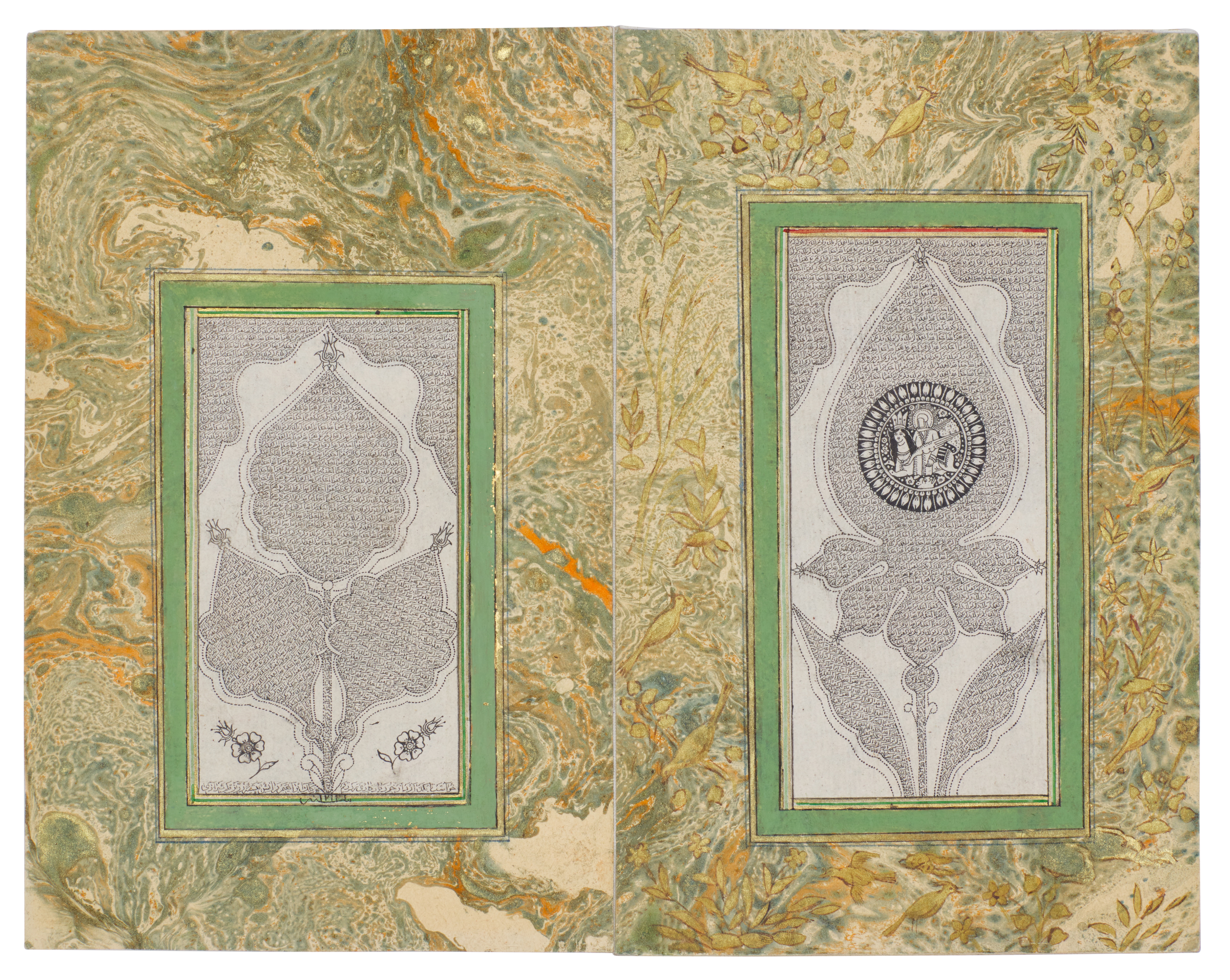 Ibrahim Zarin Galam | A calligram album of ghubar script repeating the ...