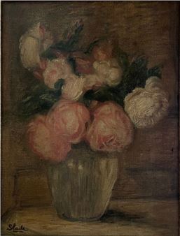 Vase of flowers Oil - Conrad Slade